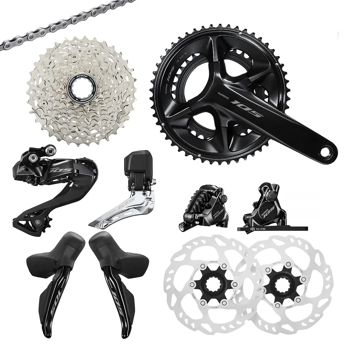 Shim-Grp105di2r7170 Groupe SHIMANO 105 Di2 R7170 2x12V – Image 1