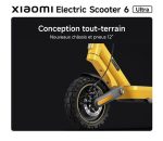 Trottinette électrique Xiaomi Electric Scooter 6 Ultra 500 W Jaune et Noir – Image 9