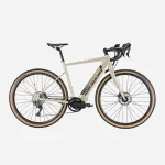Vélo gravel adulte E-ALLROAD beige