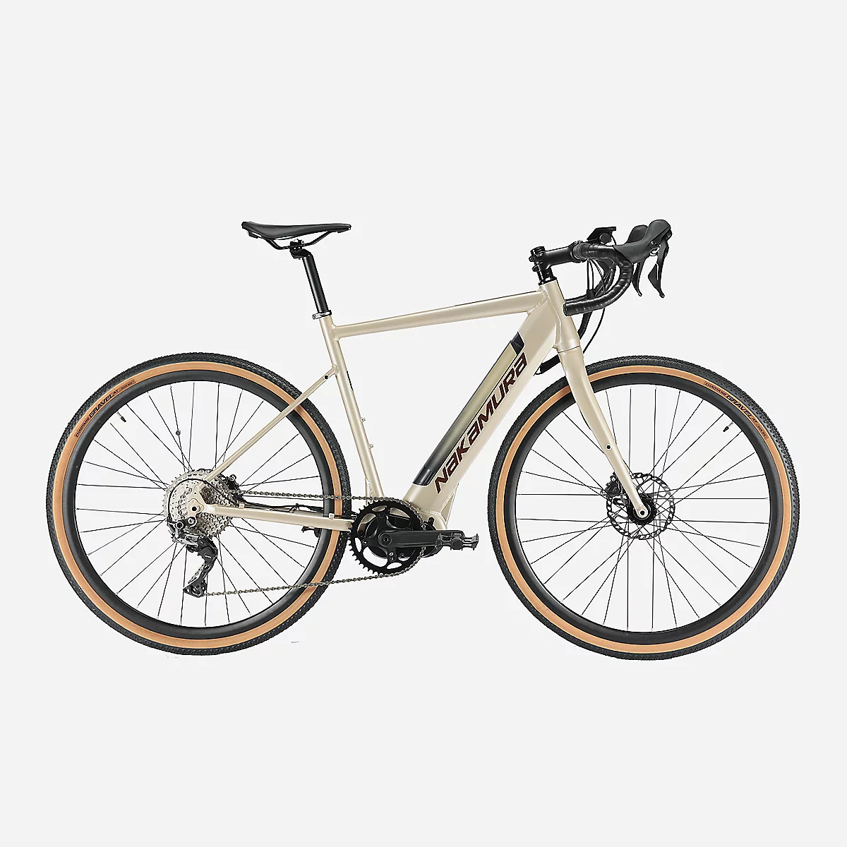 YF60VG_8QP_PR Vélo gravel adulte E-ALLROAD beige – Image 1