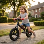 Draisienne MINI 12 pouces Bleue - 3-6 ans, siège ajustable 37–50 cm, pneus caoutchouc, capacité 45 kg – Image 15