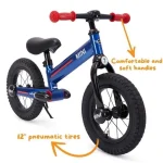 Draisienne MINI 12 pouces Bleue - 3-6 ans, siège ajustable 37–50 cm, pneus caoutchouc, capacité 45 kg – Image 2