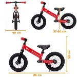 Draisienne MINI 12 pouces Bleue - 3-6 ans, siège ajustable 37–50 cm, pneus caoutchouc, capacité 45 kg – Image 13